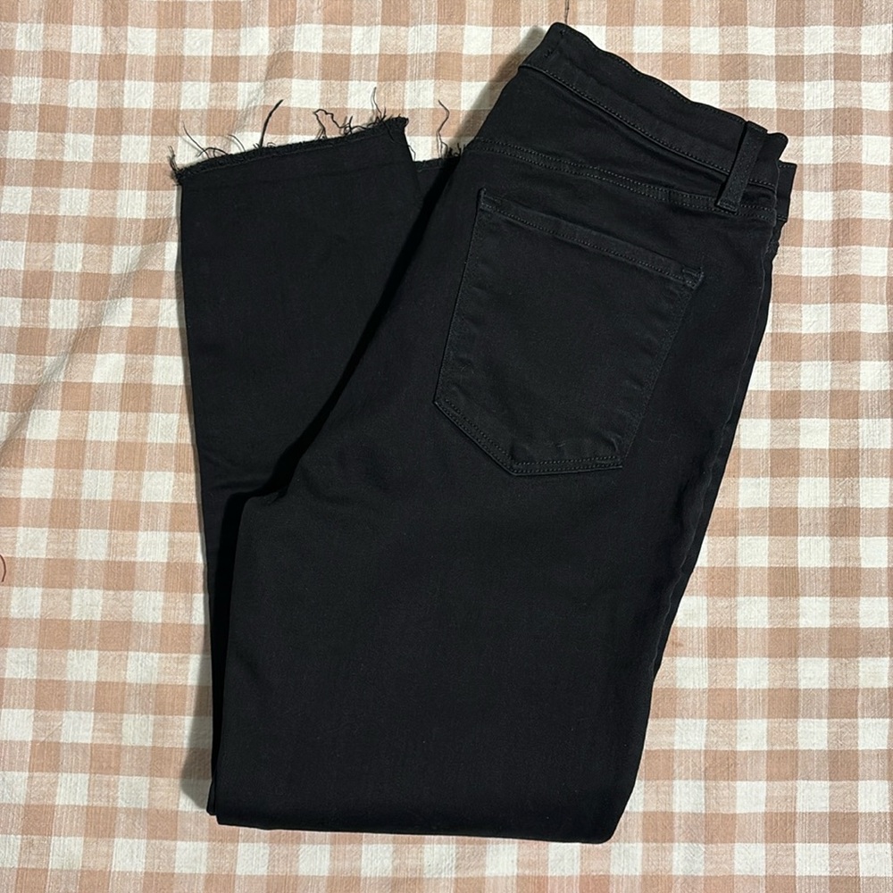 J Brand Leenah High Rise Skinny Black Jeans Stretchy Size 30